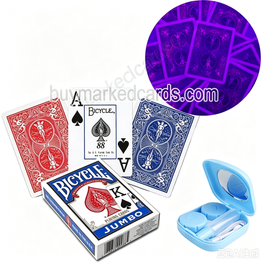 Cartas mágicas marcadas de plástico jumbo de Bicycle 