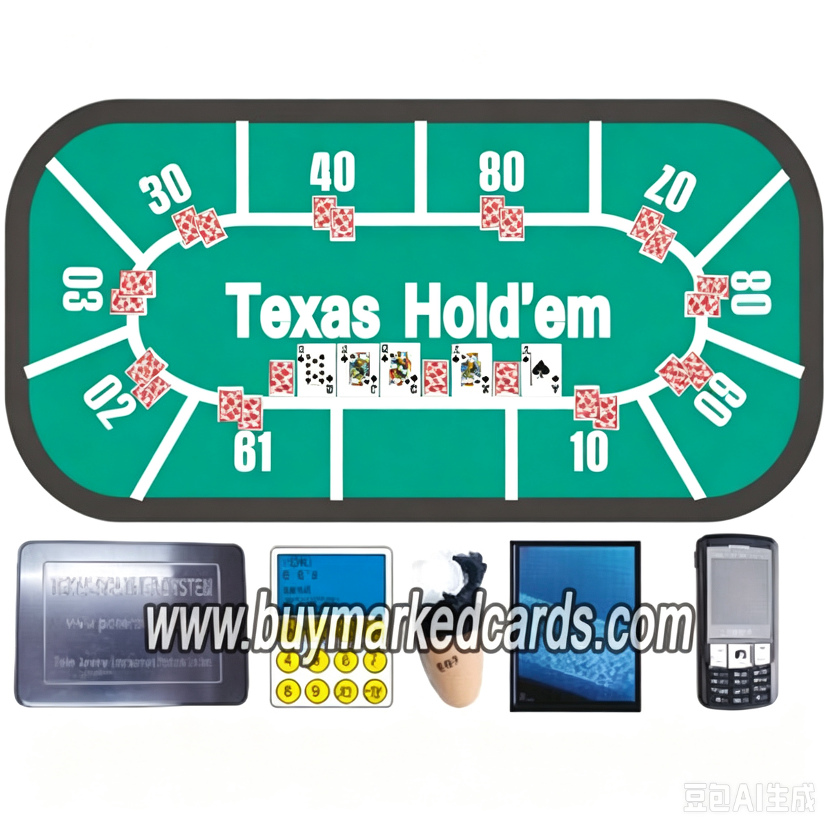 Dispositivo analizador de póquer Texas Hold'em
